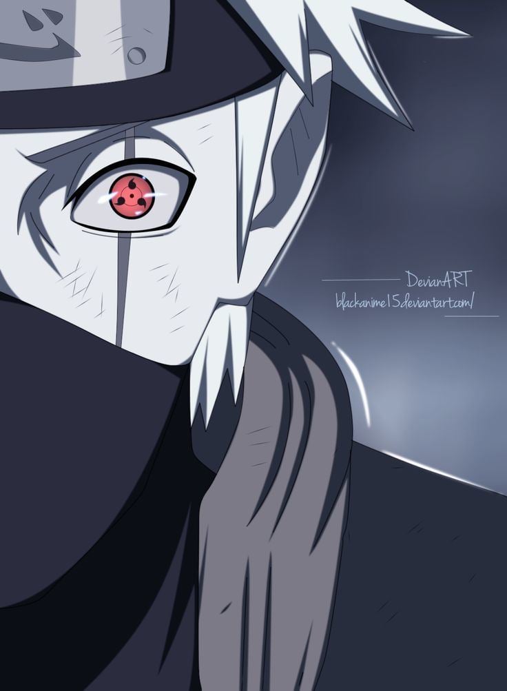 Kakashi Hatake's half face