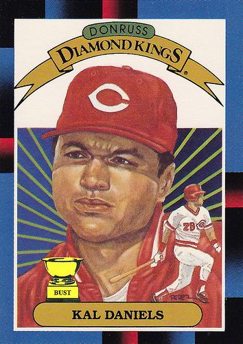 Kal Daniels Baseball Card Bust Kal Daniels 1988 Donruss Diamond