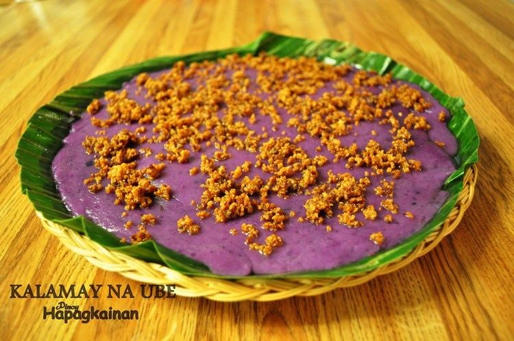 Kalamay Kalamay na Ube Delicious chewy sweet rice purple cake Pinoy