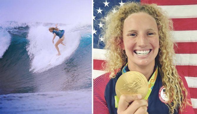 Kaleigh Gilchrist Pro Surfer Kaleigh Gilgchrist Wins Gold In Rio for Water Polo The