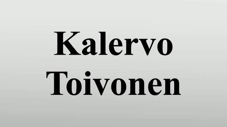 Kalervo Toivonen Kalervo Toivonen YouTube