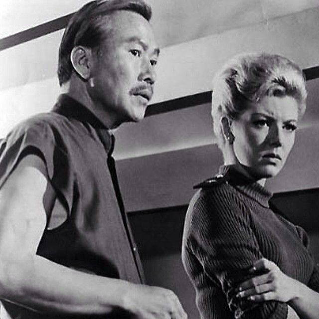 Kam Tong Actor Kam Tong with Merry Anders in Women of the Prehistoric Planet