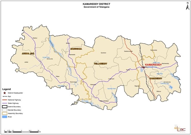 Kamareddy district Kamareddy District in Telangana State Map Mandals Revenue