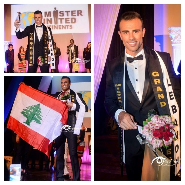Kamel Raad Kamel Raad of Lebanon wins Mister United Continents 2015