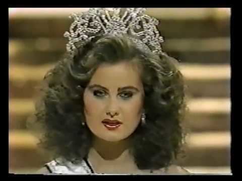 Karen Dianne Baldwin Miss Canada 1983 Karen Baldwin final walk Crowning