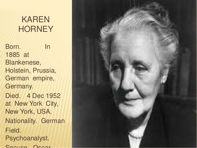 Karen Horney Karen horney personality theory