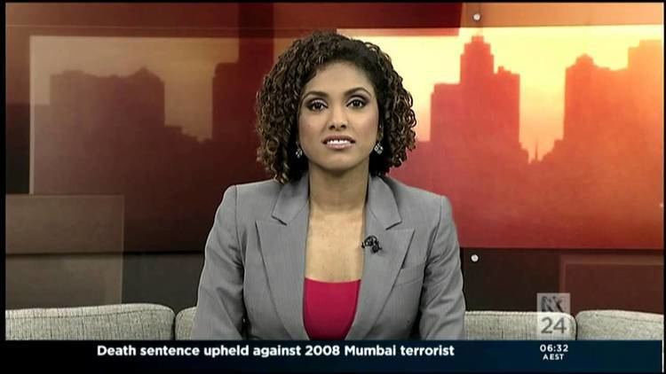 Karina Carvalho, newscasting on the ABC News