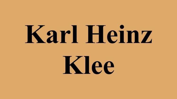 Karl Heinz Klee Karl Heinz Klee YouTube