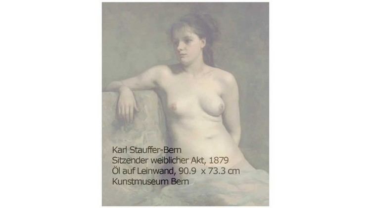 Karl Stauffer-Bern Karl StaufferBern Sitzender weiblicher Akt 1879 YouTube