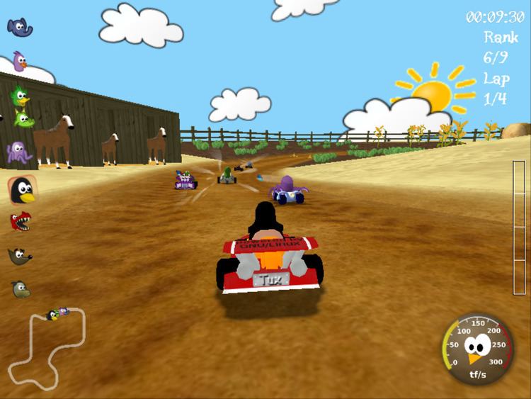 Kart racing game