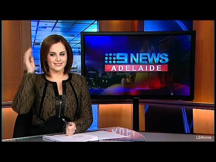 Kate Collins (journalist) NEWS BLOOPER 9 News Adelaide Kate Collins Blooper YouTube