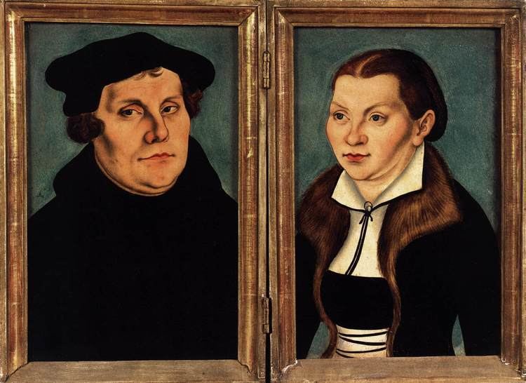 Katharina von Bora Portrait Diptych of Martin Luther and his Wife Katharina