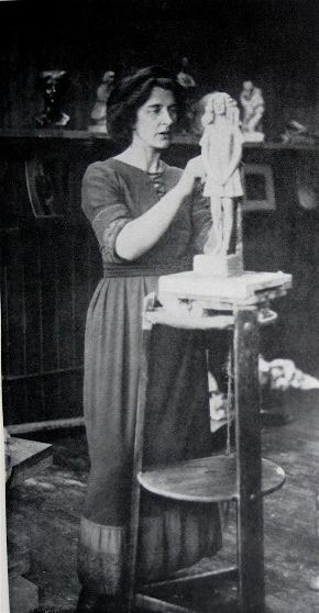 Kathleen Scott Kathleen Scott Lady Kennet working on Veronica 1912 Applied