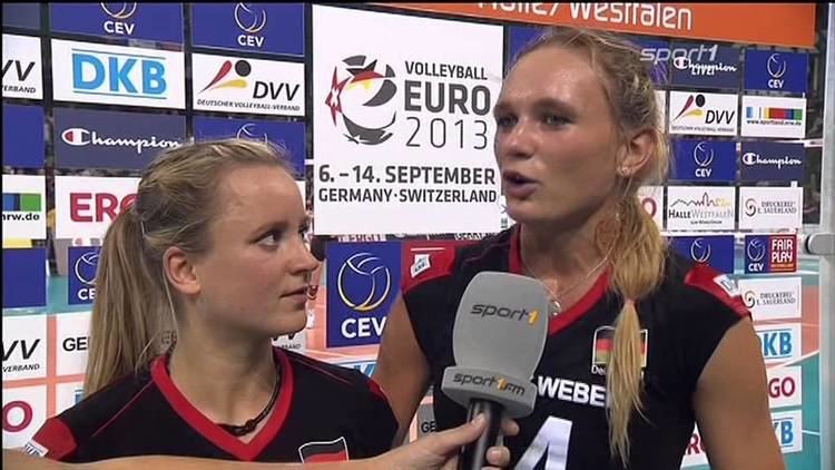 Kathleen Weiß Margareta Anna Kozuch und Kathleen Wei Interview VolleyballEM