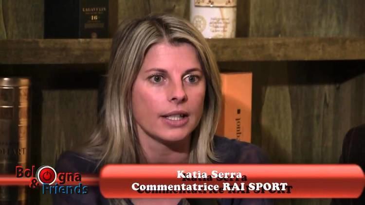 Katia Serra while being interviewed in Bologna & Friends