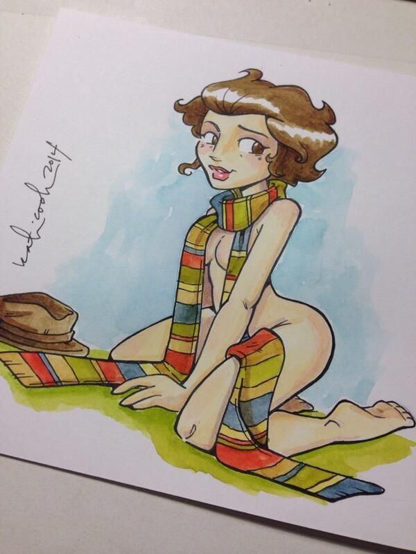 Katie Cook (writer) Fourth Doctor PinUp Girl by Katie Cook Katie Cook Art