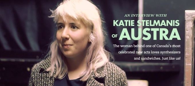 Katie Stelmanis VIDEO INTERVIEW Katie Stelmanis of Austra Chart Attack