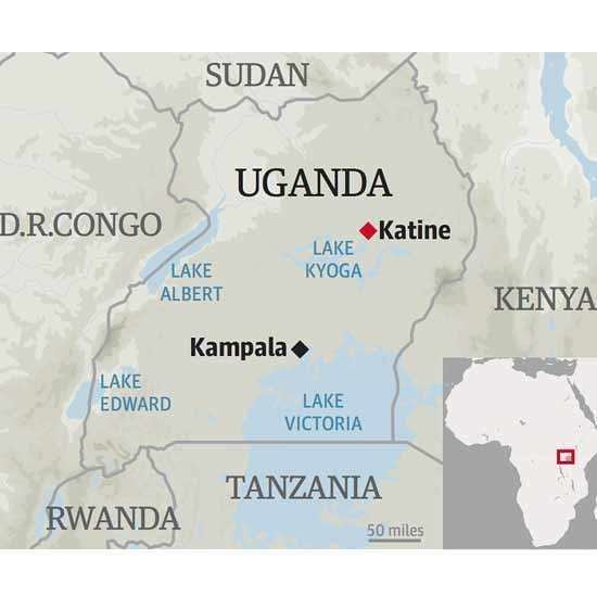 Katine Map of Uganda Where is Katine Katine The Guardian