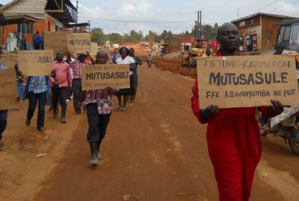 Katosi Residents protest over delayed Katosi road pay Daily Monitor
