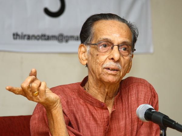 Kavalam Narayana Panicker Kavalam Narayana Panicker Passes Away Filmibeat
