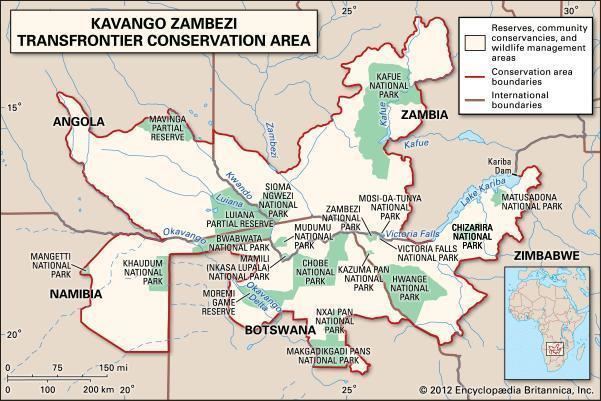 Kavango–Zambezi Transfrontier Conservation Area Southern Africa39s Kavango Zambezi Transfrontier Conservation Area