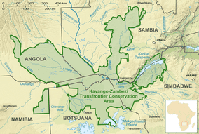 Kavango–Zambezi Transfrontier Conservation Area KavangoZambezi Transfrontier Conservation Area Wikipedia