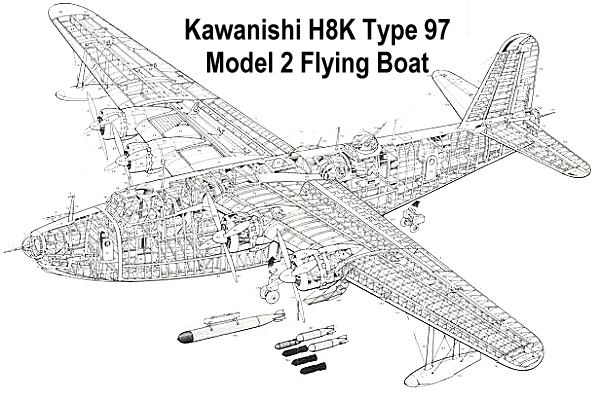 Kawanishi H8K Kawanishi H6K 39Mavis39 amp H8K 39Emily39