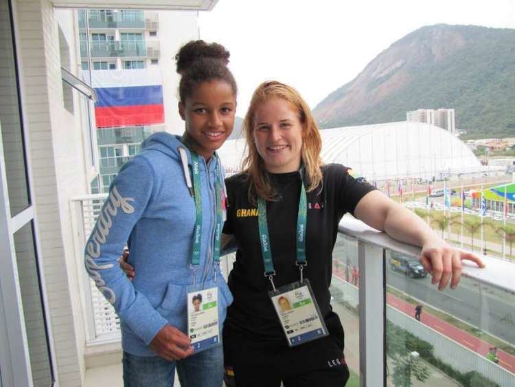 Kaya Forson Rio 2016 Kaya Forson and Szandra Szogedi all smiles at Ghana39s Rio