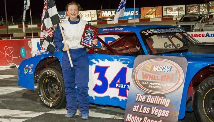 Kayli Barker Nevadan Kayli Barker Sets NASCAR Record NASCAR Home Tracks