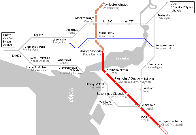 Kazan Metro Kazan Metro Map Mapsofnet