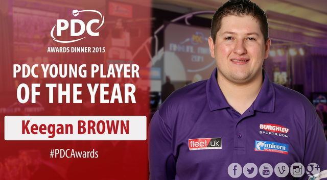 Keegan Brown Prestigious award for Isle of Wight darts champion Keegan Brown