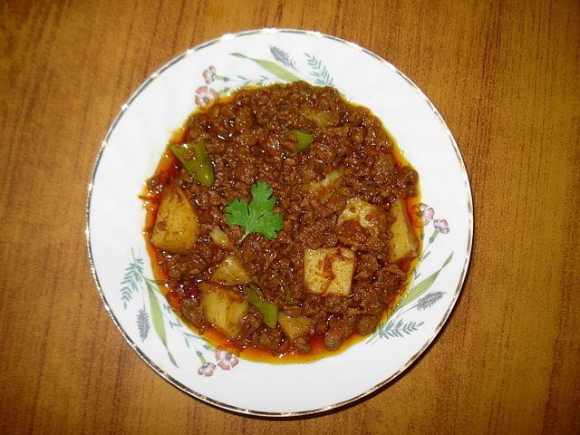 Keema Cuisine of Karachi Aaloo Keema Minced Meat with Potatoes