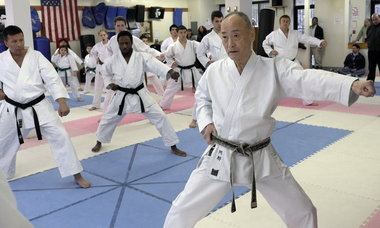 Keigo Abe Legend Karate gets visit from Japanese icon SILivecom