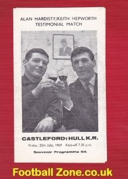 Keith Hepworth Alan Hardisty Keith Hepworth Testimonial Castleford 1969 Rugby