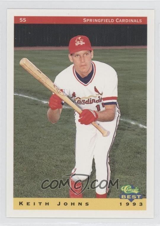 Keith Johns (baseball) 1993 Classic Best Springfield Cardinals Base 13 Keith Johns