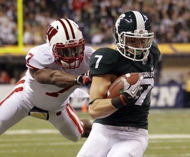 Keith Nichol Michigan State39s Keith Nichol gets shot with Washington