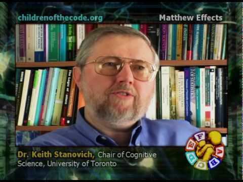 Keith Stanovich Dr Keith Stanovich Matthew Effects Does Reading Make you Smarter