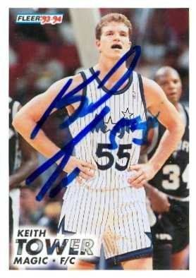 Keith Tower Keith Tower autographed Basketball card Orlando Magic at Amazons