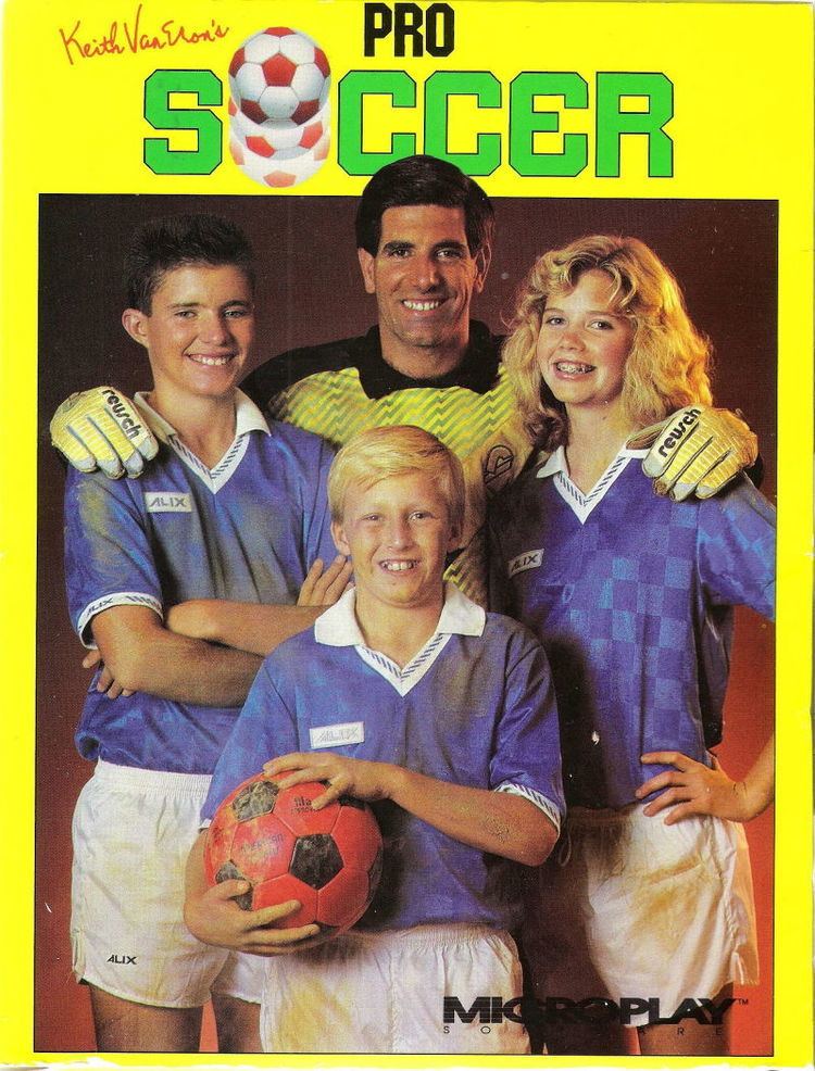 Keith Van Eron Keith Van Eron39s Pro Soccer 1989 Amiga box cover art