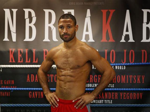 Kell Brook Kell Brook sweeps in under the weight limit for his first