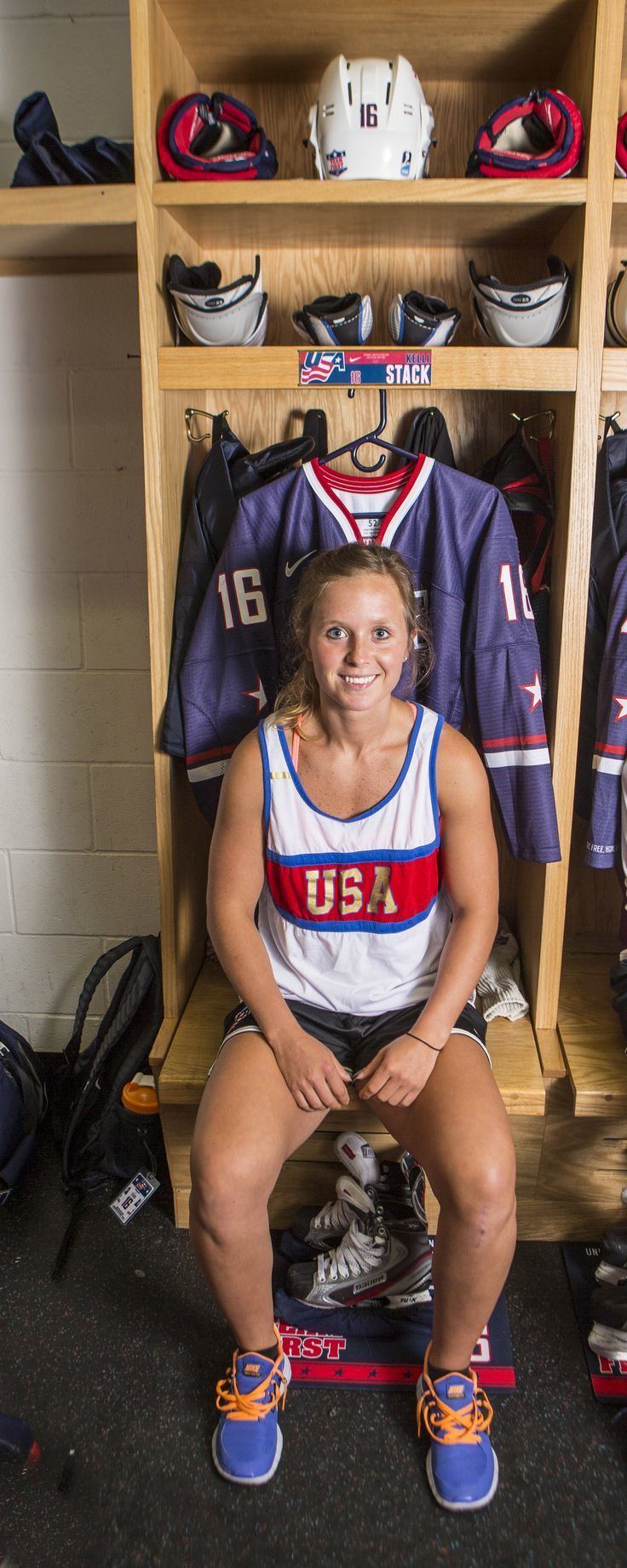 Kelli Stack Kelli Stack forward on Pinterest Hockey Usa and Team Usa