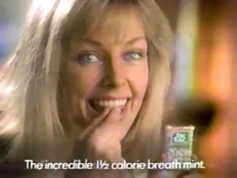 Kelly Harmon smiling during the Tic Tac '1-2-3' commercial