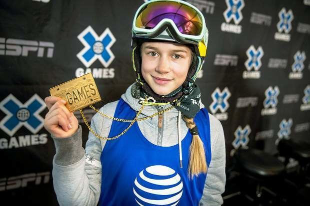 Kelly Sildaru 13yearold Sildaru takes slopestyle gold AspenTimescom