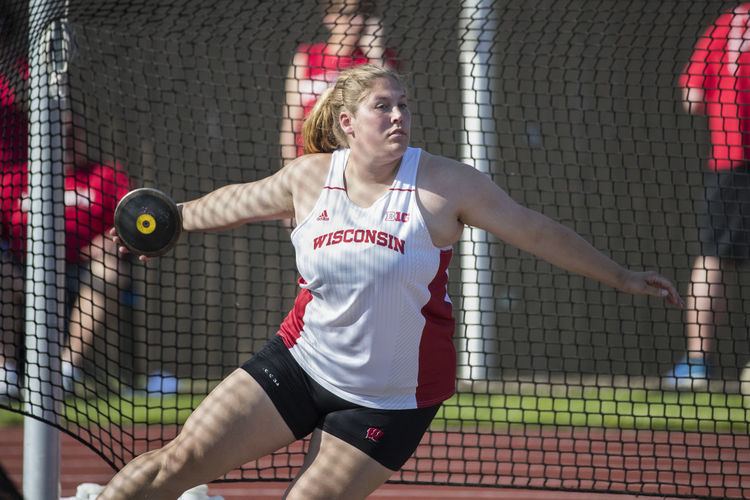 Kelsey Card Badgers track and field Kelsey Card goes out a winner and record