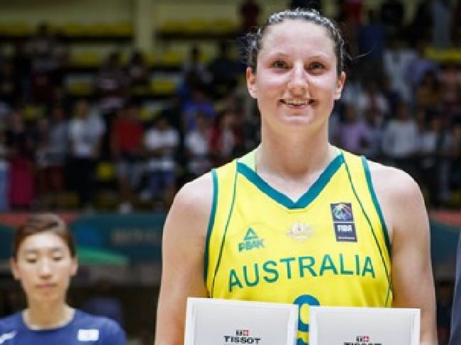 Kelsey Griffin Asia Cup Opals win silver Kelsey Griffin MVP womens basketball