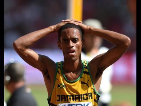 Kemoy Campbell Jamaicas Kemoy Campbell tumbles in 5000m but rises to finish 15th