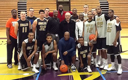 Ken Carter Reallife Coach Carter Visits with Avila Basketball Team