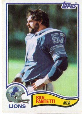 Ken Fantetti DETROIT LIONS Ken Fantetti 338 TOPPS 1982 NFL American Football Card