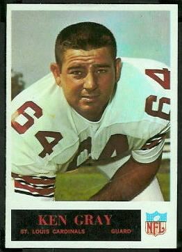 Ken Gray (American football) wwwfootballcardgallerycom1965Philadelphia162