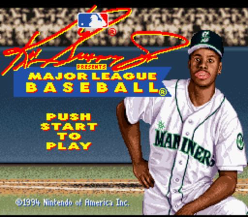 Ken Griffey Jr. Presents Major League Baseball Ken Griffey Jr Presents Major League Baseball USA ROM lt SNES ROMs